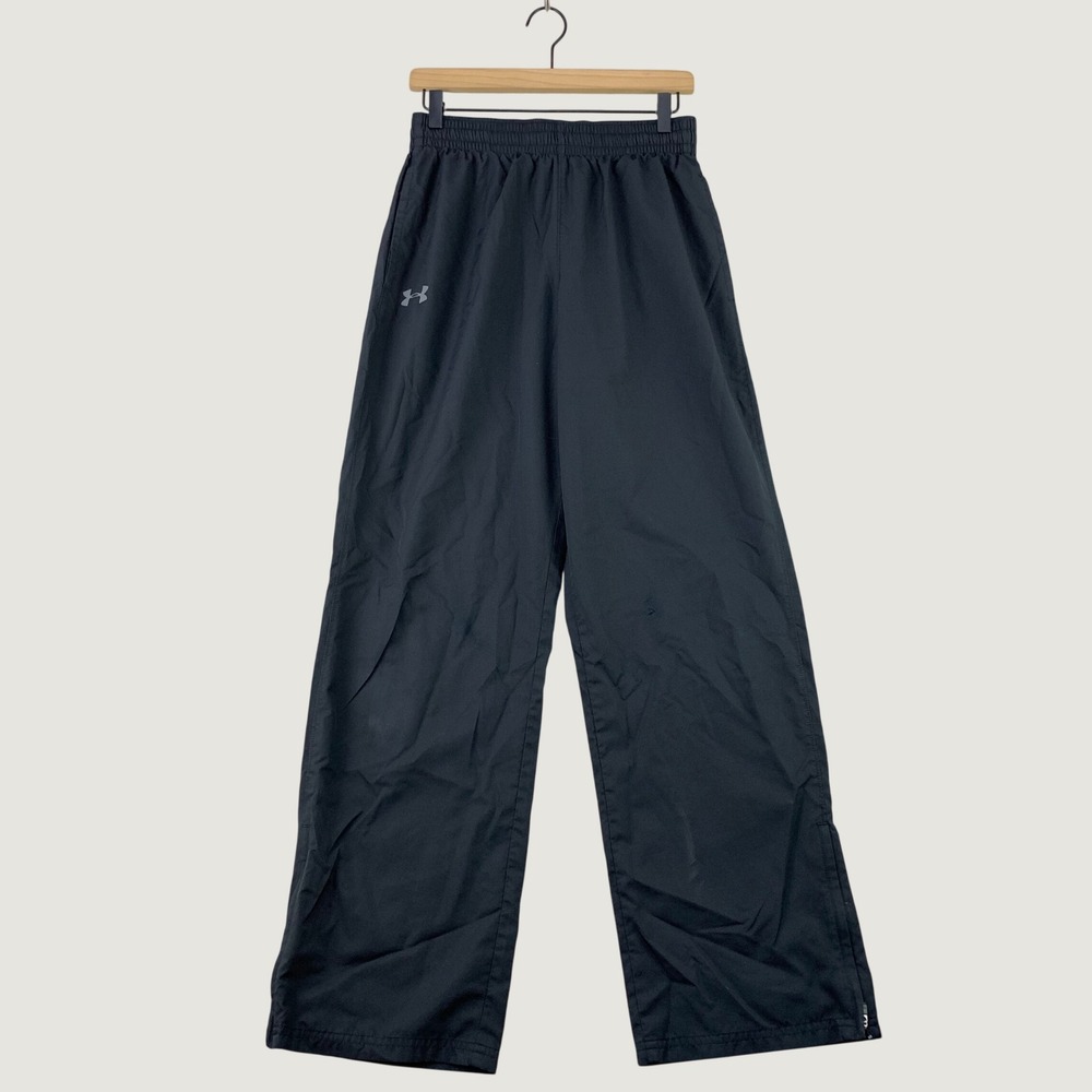 Under Armour HeatGear Pants Men M Black Athletic Loose Fit Ankle Zip Active